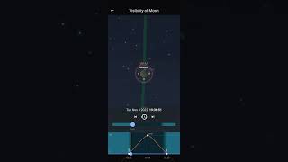 Simulation of lunar eclipse using Stellarium app screenshot 2