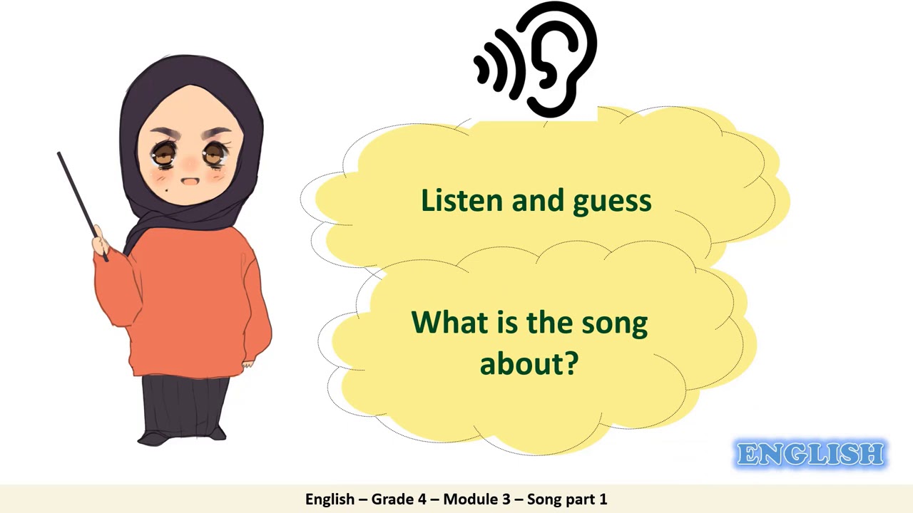 Grade 4 English Module 3 Song part 1 - YouTube