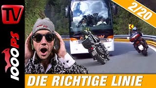 The right line with bike on country roads  How to ride a motorcycle 2/20