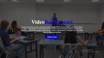 How To Create Fullscreen Video Background Using HTML & CSS | Background Video With Overlay