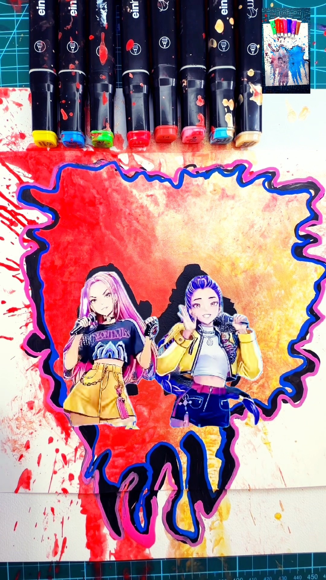 Rumi, Mira x Zoey ✨ Color || Team Huntrix Satisfying Painting