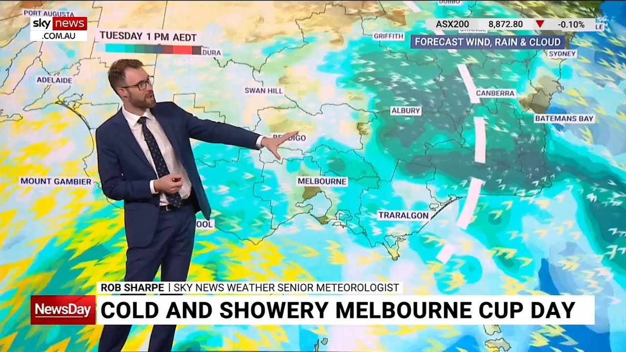 Cold and showery weather expected for Melbourne Cup day