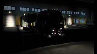 Euro Truck Simulator 2 -ASMR- Night/Rain Drive / No Commentary-No Music screenshot 5