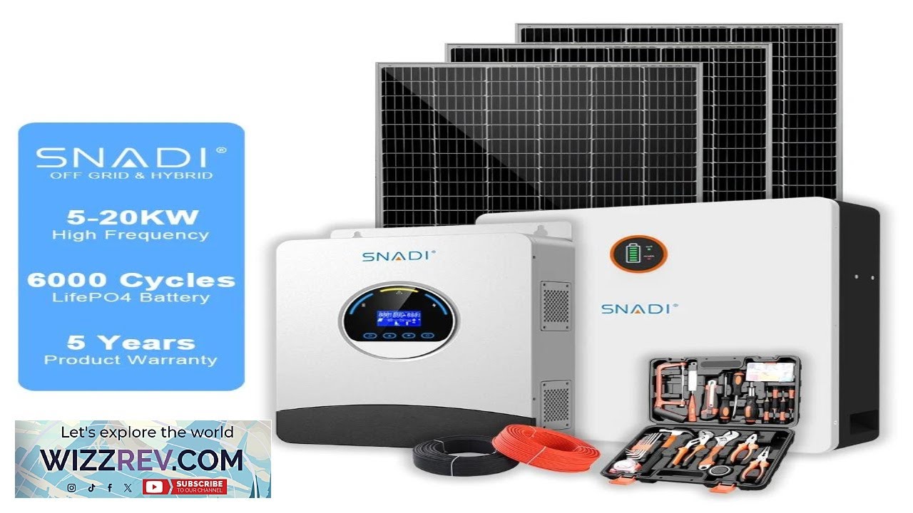 Hybrid Solar System 5KW Kit Complete Set Home Solar Battery Systems 220vac