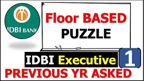 IDBI Executive Exam floor based Puzzle With Variable (1st) TRY IT NOW & BOOST Your #Preparation