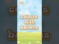 Let’s Learn Colours with Balloons 🌈 #youtubeshorts #nurseryrhymes #toddlerlearning #funlearning