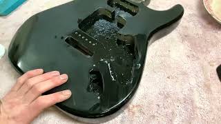 Wet Sanding a Guitar Body (Strat) Finished With Nitrocellulose Lacquer