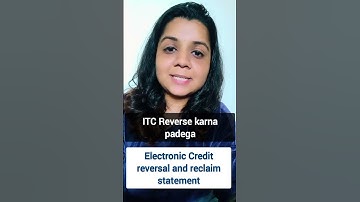 ITC reverse if you don