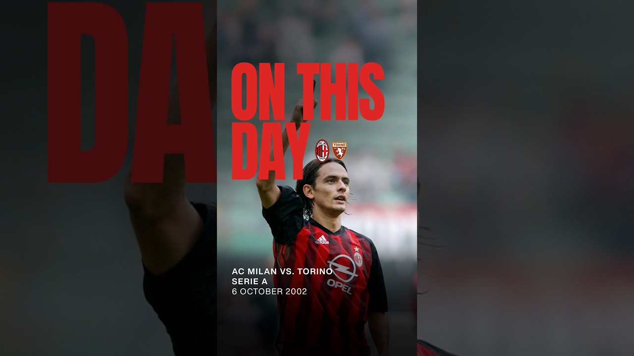 La prima tripletta di SuperPippo Inzaghi in rossonero ⚽🌟