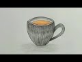 How To Draw Tea Cup Step by Step Very Easy | Tea Cup Drawing | Drawing | Art videos.