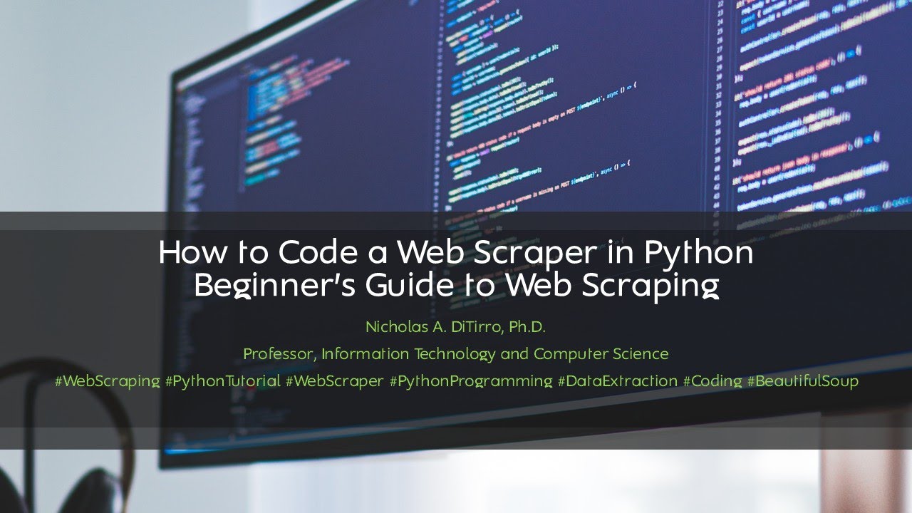 How to Code a Web Scraper in Python | Beginner's Guide to Web Scraping  - 040624B01