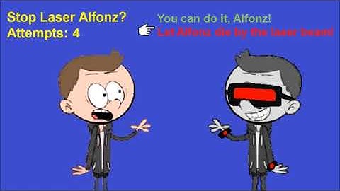 AlfonzFanGamer vs Laser Alfonz (English NES Bootleg) Continue & Game Over