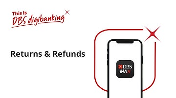 DBS MAX Quick Start Guide - Return and Refunds