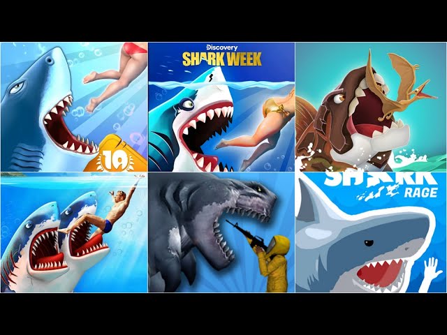 ALL HUNGRY SHARK GAMES EVOLUTION (2010-2019) 