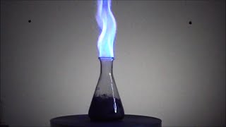 Chemistry experiment 46 - Flaming Flask Resimi