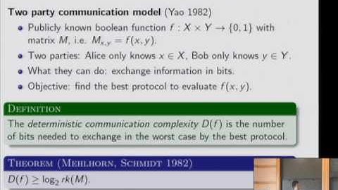 Graph Coloring, Biclique Partition, and Communication Complexity - Hao Huang