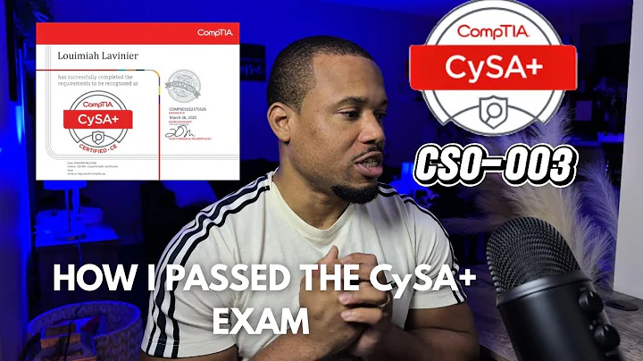 HOW I PASSED THE CySA+ CS0-003 EXAM