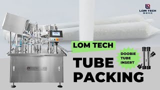 LOM Full auto Doobie tube pre-roll inserting machine tube packing machine