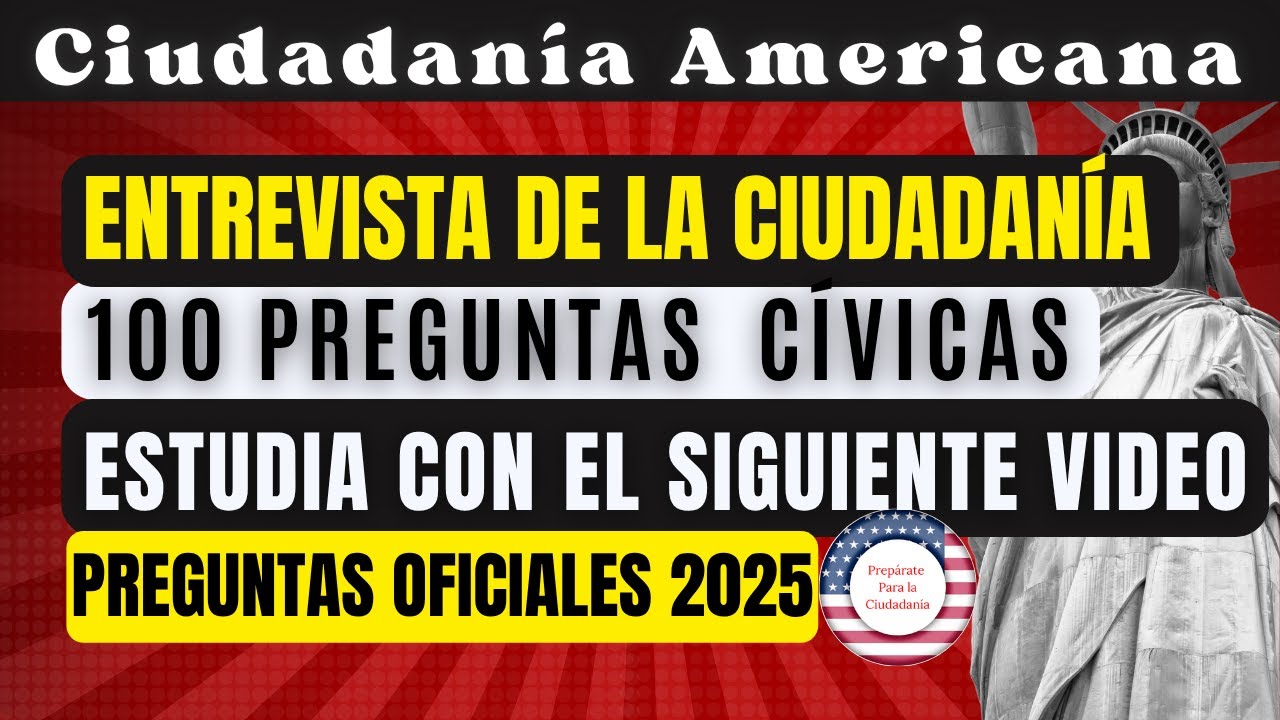 Preparate para tu ciudadanía con las 100 preguntas cívicas #ciudadanía