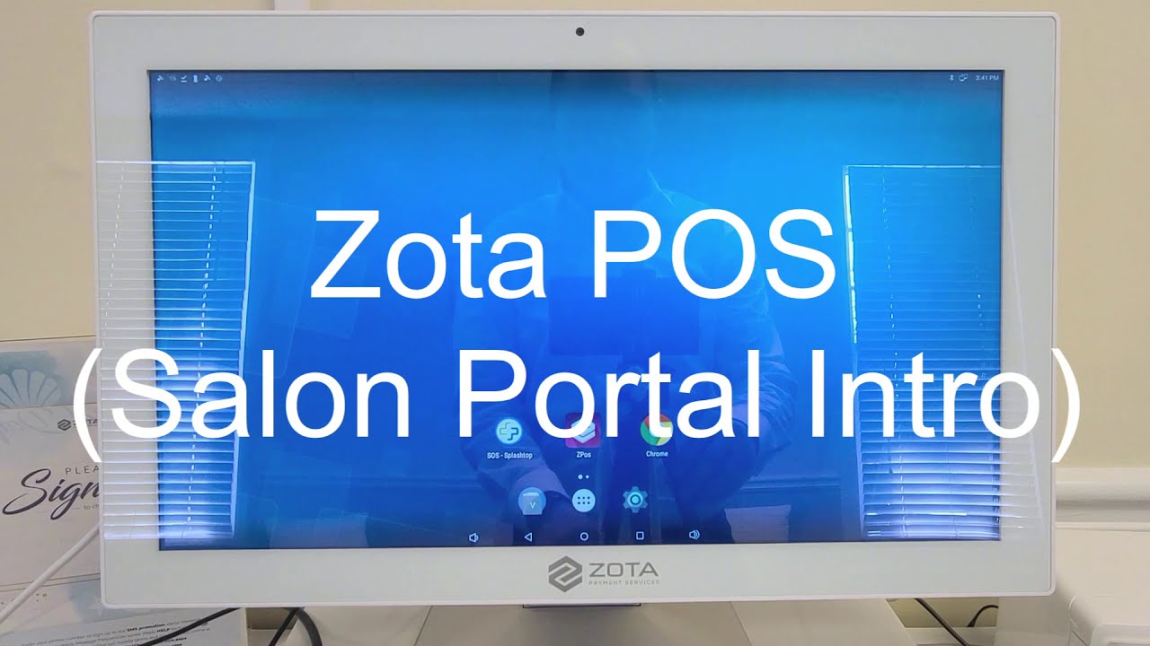 Outline Video Salon Portal for Zota POS