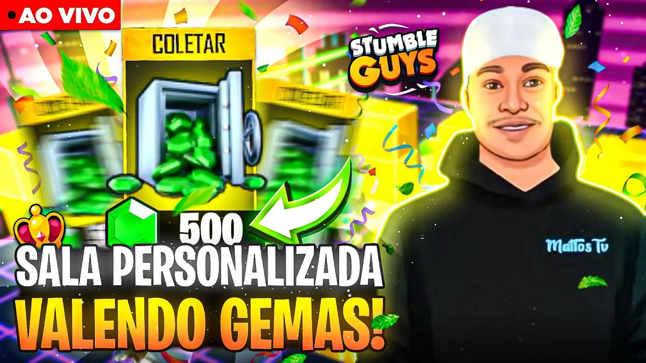 STUMBLE GUYS LIVE AO VIVO AGORA PORTUGUÊS BRASIL 🔥 JOGANDO COM INSCRITOS  🔥 #mattostv #50k 