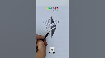 3D Geometric Drawing Tutorial | Impossible Shape Sketch | SSM Art