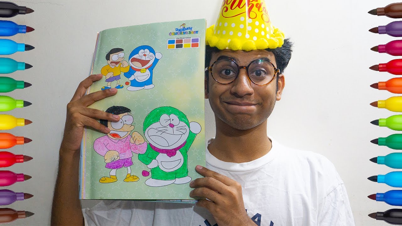 Download Doraemon And Nobita Coloring - Doraemon And Nobita Coloring - Learn Drawing Doraemon And Friends ...
