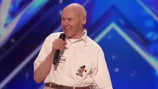 America's Got Talent - 82 year old covers Let The Bodies Hit The Floor