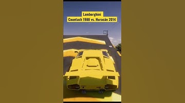 Lamborghini Countach vs. Huracán - Classic vs. Modern #3 #Shorts
