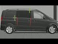 Mercedes-Benz Viano - Adjusting the sliding door (W639)