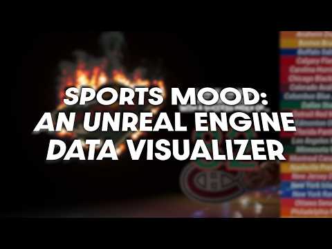 Sports Mood Data Visualizer - Unreal Engine (Demo/Explanation)