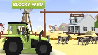 Blocky Farm & Racing - BLOCKY FARM WORKER SIMULATOR 2020 Android and IOS Game Play screenshot 4