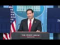 Marco Rubio gives press briefing | full video