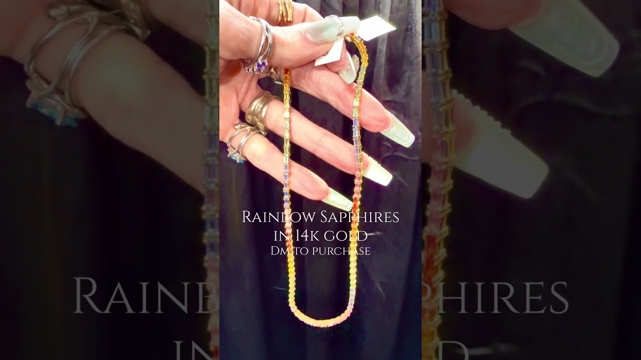 Gorgeous Gold with Fancy Sapphire jewelry is available!! Dm me to shop!l on IG! 