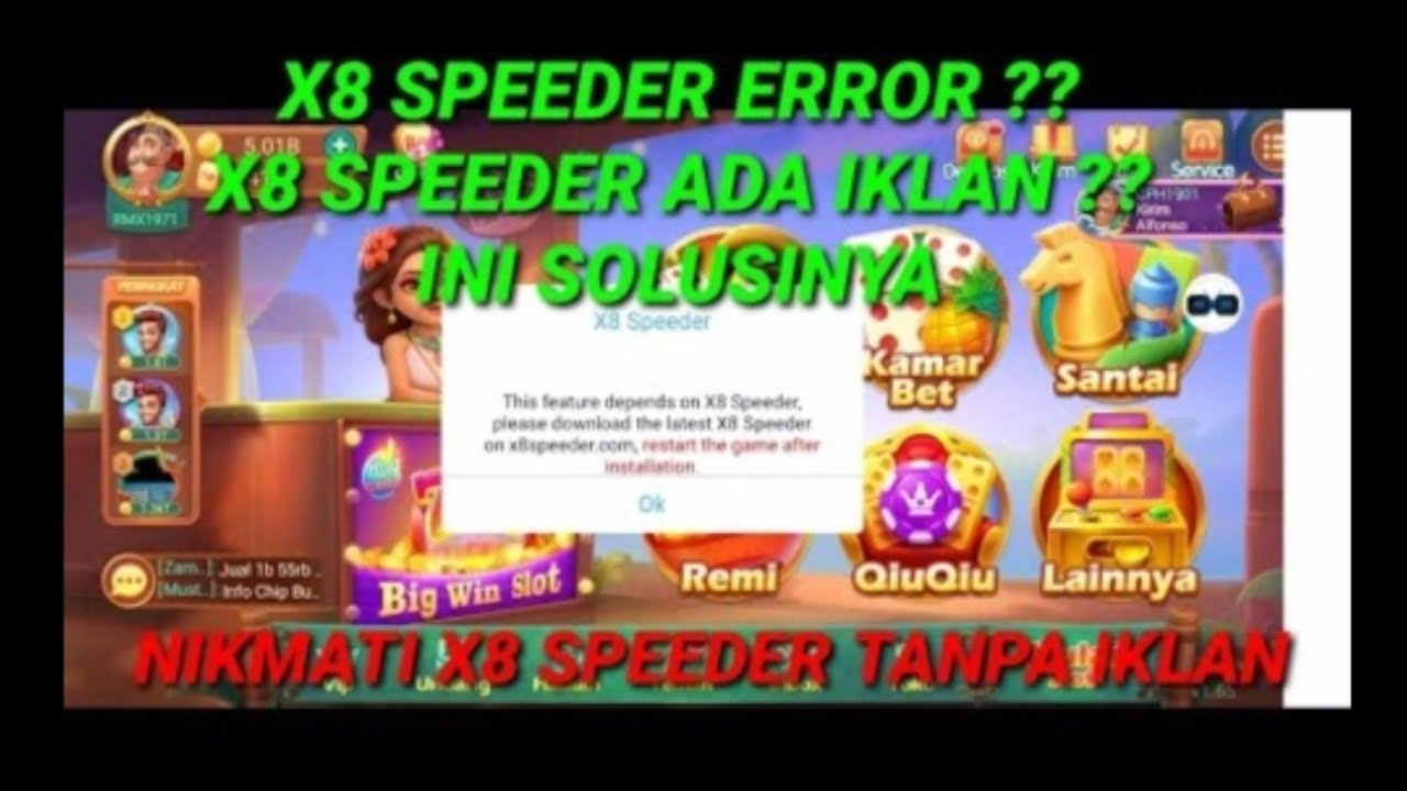 TUTORIAL CARA PASANG X8 SPEEDER TANPA IKLAN DOMINO HIGGS ISLAND