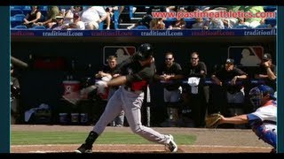 Christian Yelich Slow Motion Home Run Baseball Swing - Hitting Mechanics Instruction Marlins MLB