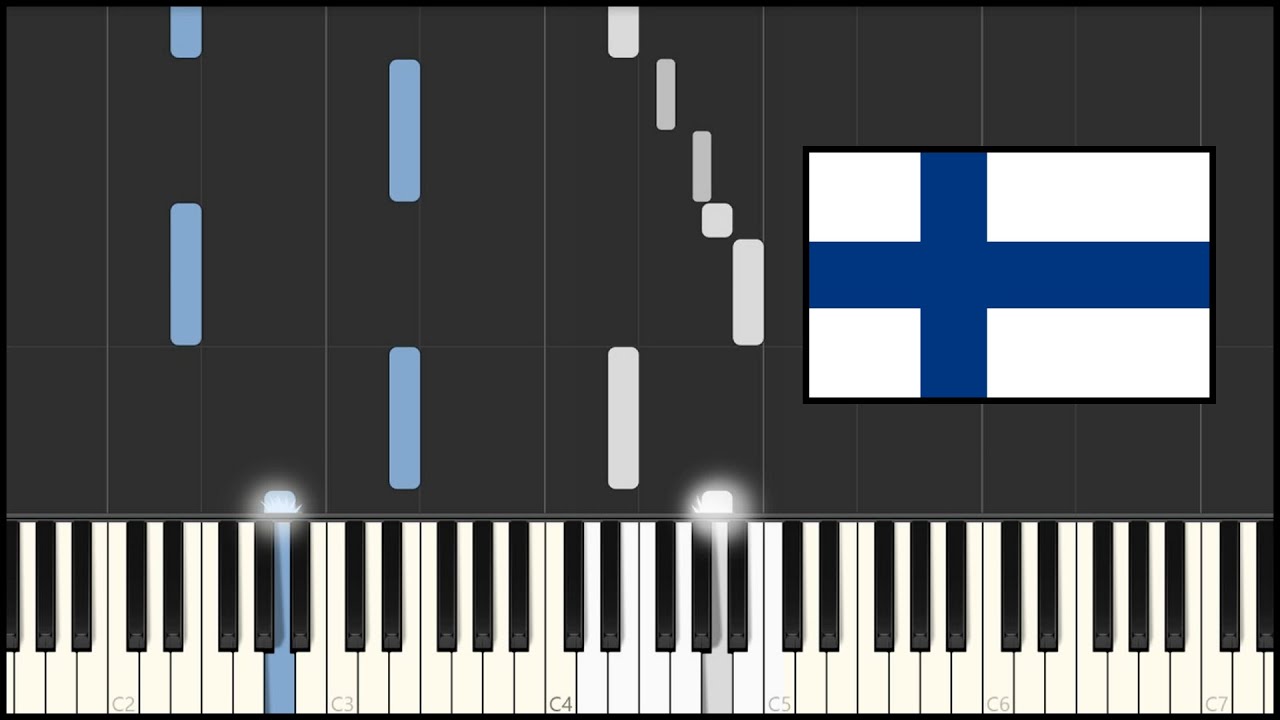 Finland National Anthem - Maamme (Piano Tutorial)