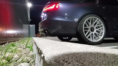 Cold start Audi S6 C7 muffler delete