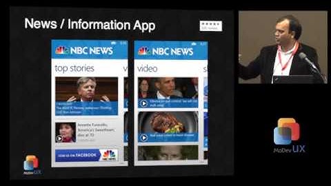 Designing Killer Apps for Mobile devices - May 20, 2013 MoDevUX Conference