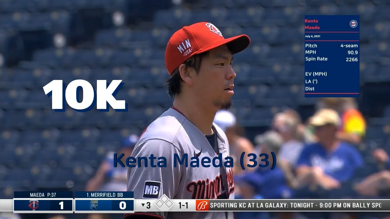 July 4] Kenta Maeda, the pitch info for all the pitches, MLB