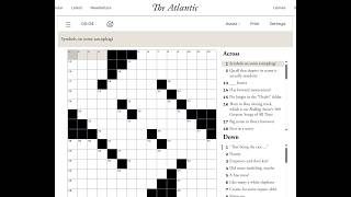 The Atlantic Crossword 22/03/2026