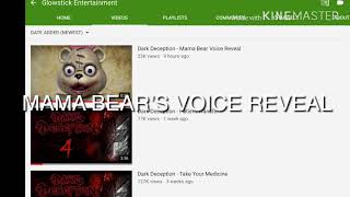 My reaction to Dark Deception Mama Bear voice reveal