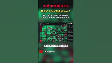 美股 | 比特币涨幅仅15%，转型矿企为何能暴涨500%？CFR、IREN、WULF案例分析：揭秘巨头背书下的高增长预期#美股 #股票 #股票分析 #股市 #比特币 #cfr #iren #wulf