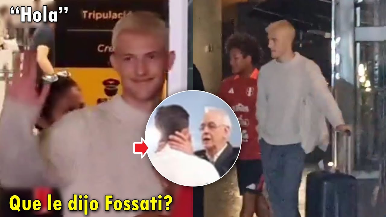 COMPLETOS! ASI fue la LLEGADA de OLIVER SONNE a PERU para la SELECCION PERUANA HOY