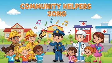 Community Helpers Song 👩‍🚒👮‍♂️👩‍⚕️🎶 | Learn Jobs & Helpers for Kids | Buzzy Tune’s Time