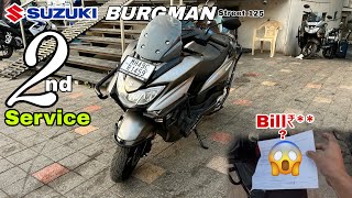 Suzuki Burgman Street 2Nd Service With Bill