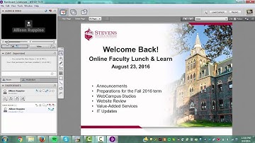 Blackboard Collaborate: How to Join and Run a Session as a Department
