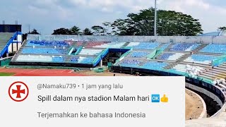 Spil renovasi dalam stadion kanjuruhan malam hari | renovasi stadion kanjuruhan terbaru part11