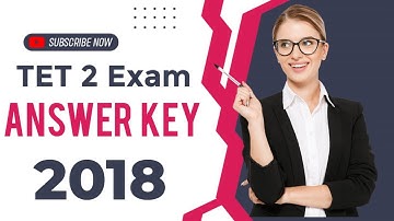 TET 2 Exam 2018 Answer Key II 1st Session II Booklet- A II TRBT II Tripura