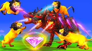 जादूई विशाल शेर मणि और भयानक तीन सिर वाला कुत्ता का अंत Magical Giant Lion & the 3 Headed Dog Story